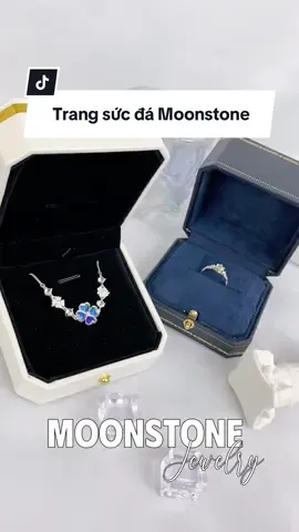 Set trang sức Moonstone siêu xinh cho mùa hè này #viral #xuhuong #trangsucbac #trangsuc #ht #helino #Summer #moonstone 