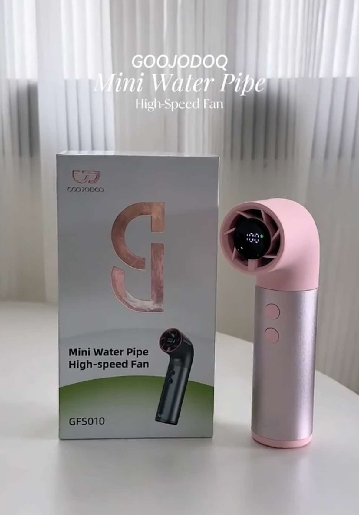 new release mini water pipe shape fan from @GOOJODOQ.STORE.PH ✨ sobrang gandaaa!! 🎀 #goojodoq #goojodoqminiwaterpipefan #minifan #portablefan #handheldfan #turbofan 