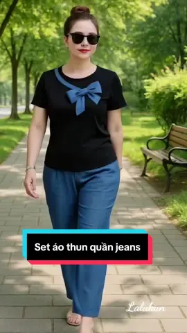 Set bộ vừa có thể mặc đi làm đi chơi mà chưa đến 200k #setboaotjunoquanjean#thoitrangnu #viralvideo #xuhuong .