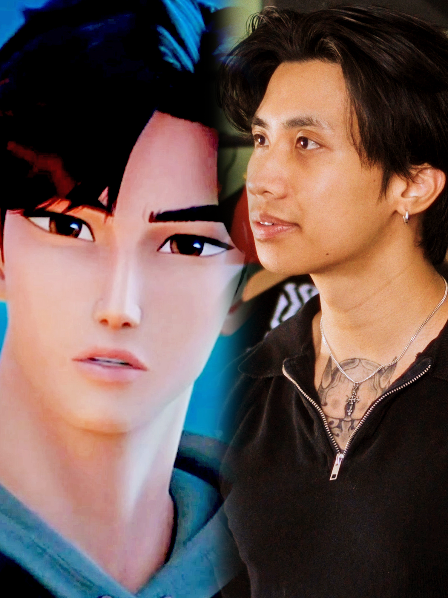 Steven Quoc Vo voicing Jinu from KPop Demon Hunters (Originally voiced by Ahn Hyo-seop) #acting #kpopdemonhunters #jinu #actor #voiceacting