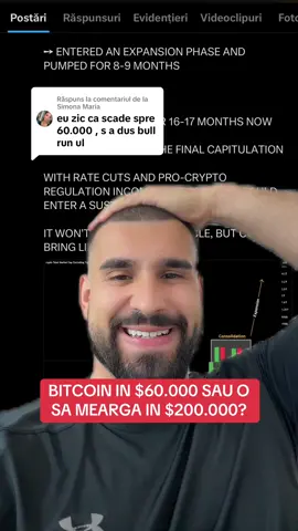 Ca răspuns pentru @Simona Maria Bitcoin la 60K sau 200K? Atentie mare! 🚨😱 #robertgrecu #grecucapital #trading #romania #investitii #signals #fyp #foryou #tradinginstitutional #crypto #money #bitcoin 