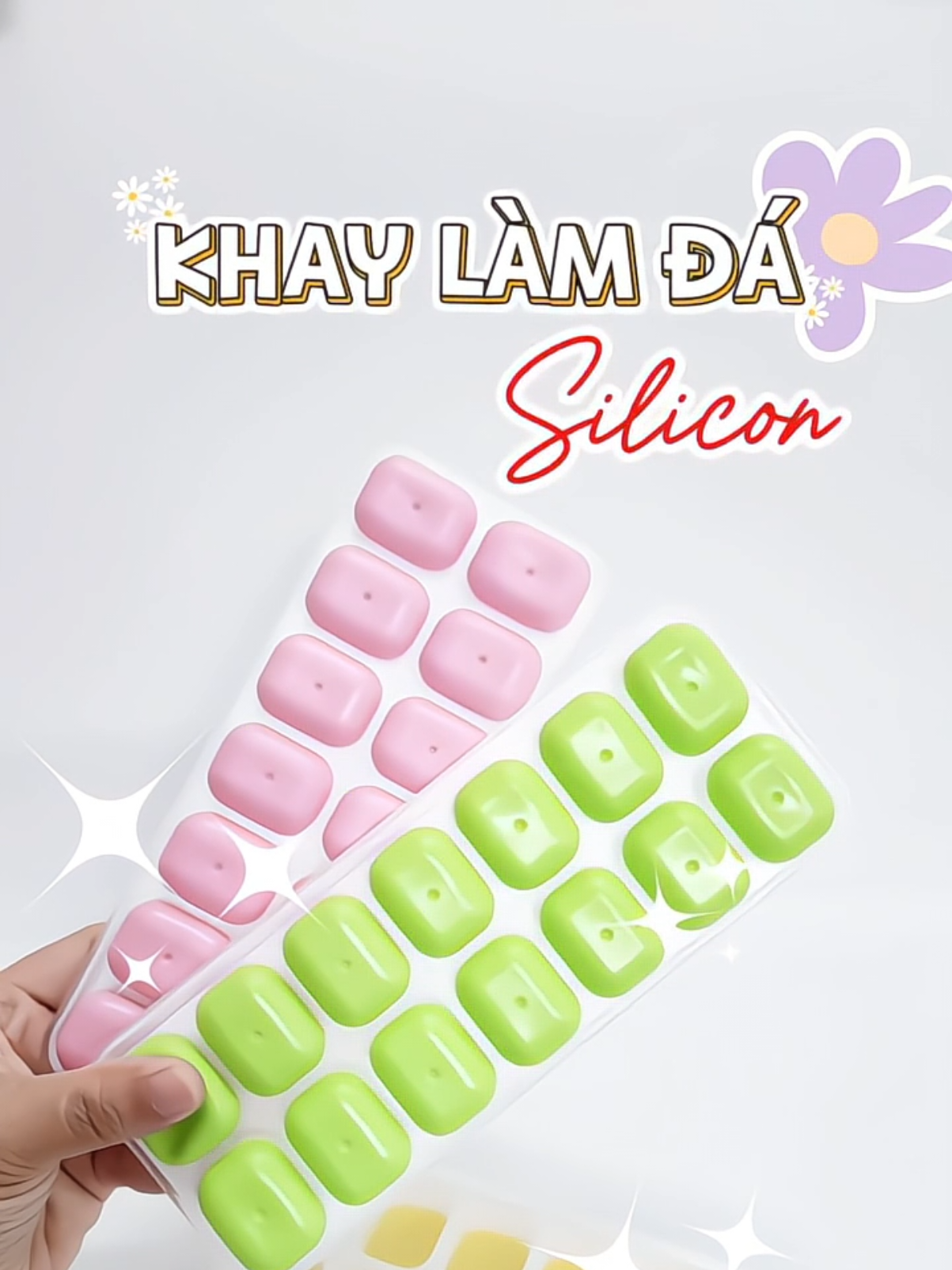 Có khay làm đá này uống gì cũng ngon cả nhà ơi. Nhỏ nhỏ, xinh xinh giải khát mùa hè 🥛🧊 #fypシ゚viral #khaylamda #khaylamdavien #unboxing #review 