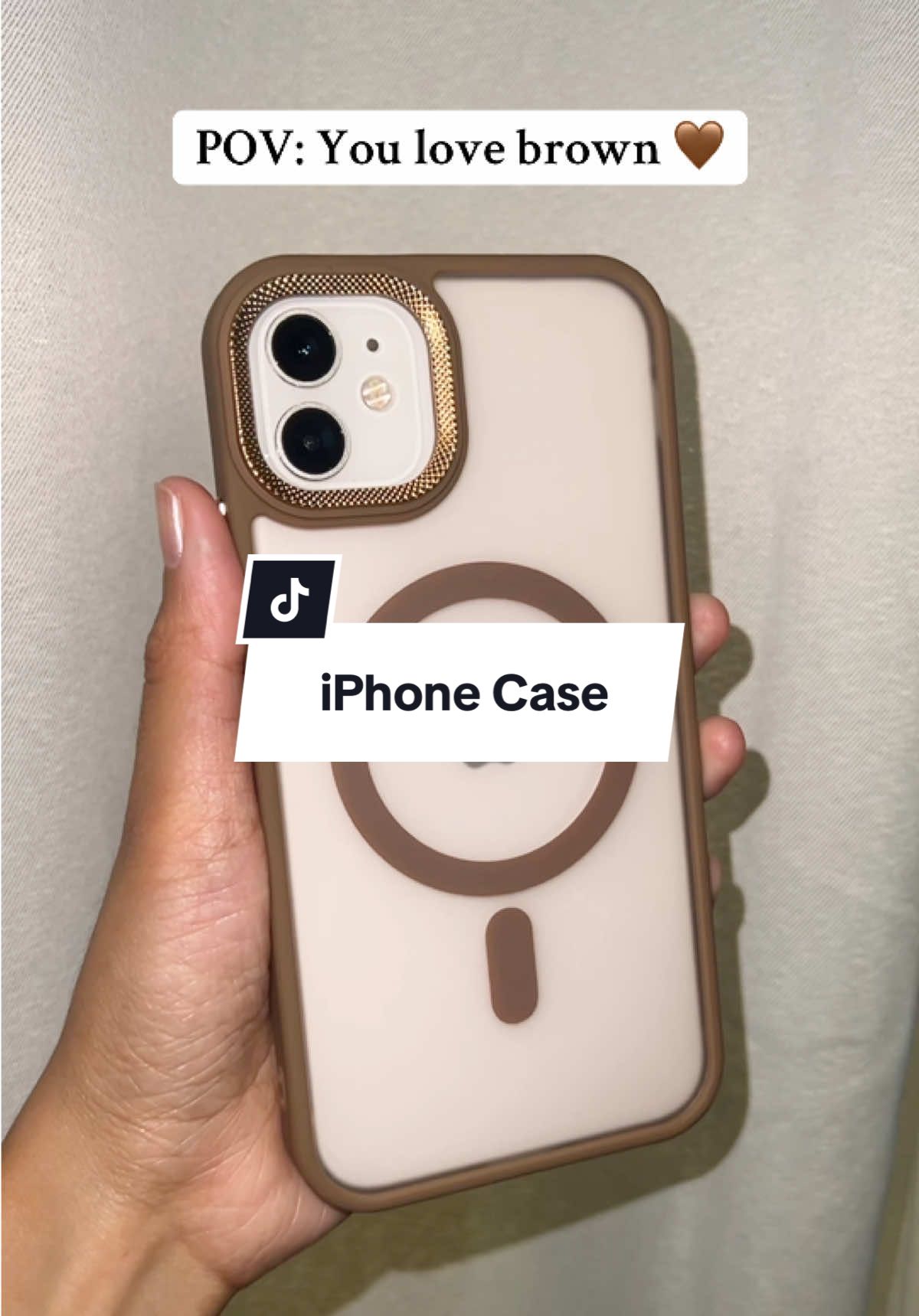 🤎🤎🤎 #iphonecase #brownphonecase #phonecases #phonecase #magneticiphonecase #fyp 