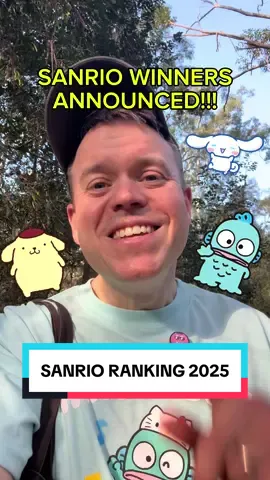 The winner of the 2025 Sanrio Character Ranking was just announced! All of my predictions from yesterday were wrong lmao #sanrio #pompompurin #cinnamoroll #hangyodon #sanriocharacterranking 