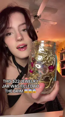 this has been in my drafts for a while! where i got this jar: olivket1 (depop) there were so many goodies in here! #jewelry #jewelrytok #jewelrybusiness #SmallBusiness #trend #aesthetic #mysterybox #mysteryjewelry #mysteryjar #mysteryjewelryjar #jewelryjar #asmr #jackpot #mystery #vintage #trending   