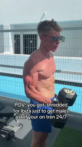 No female attention when your shredded #ibiza #gym #Fitness #foryoupagе #fyp 