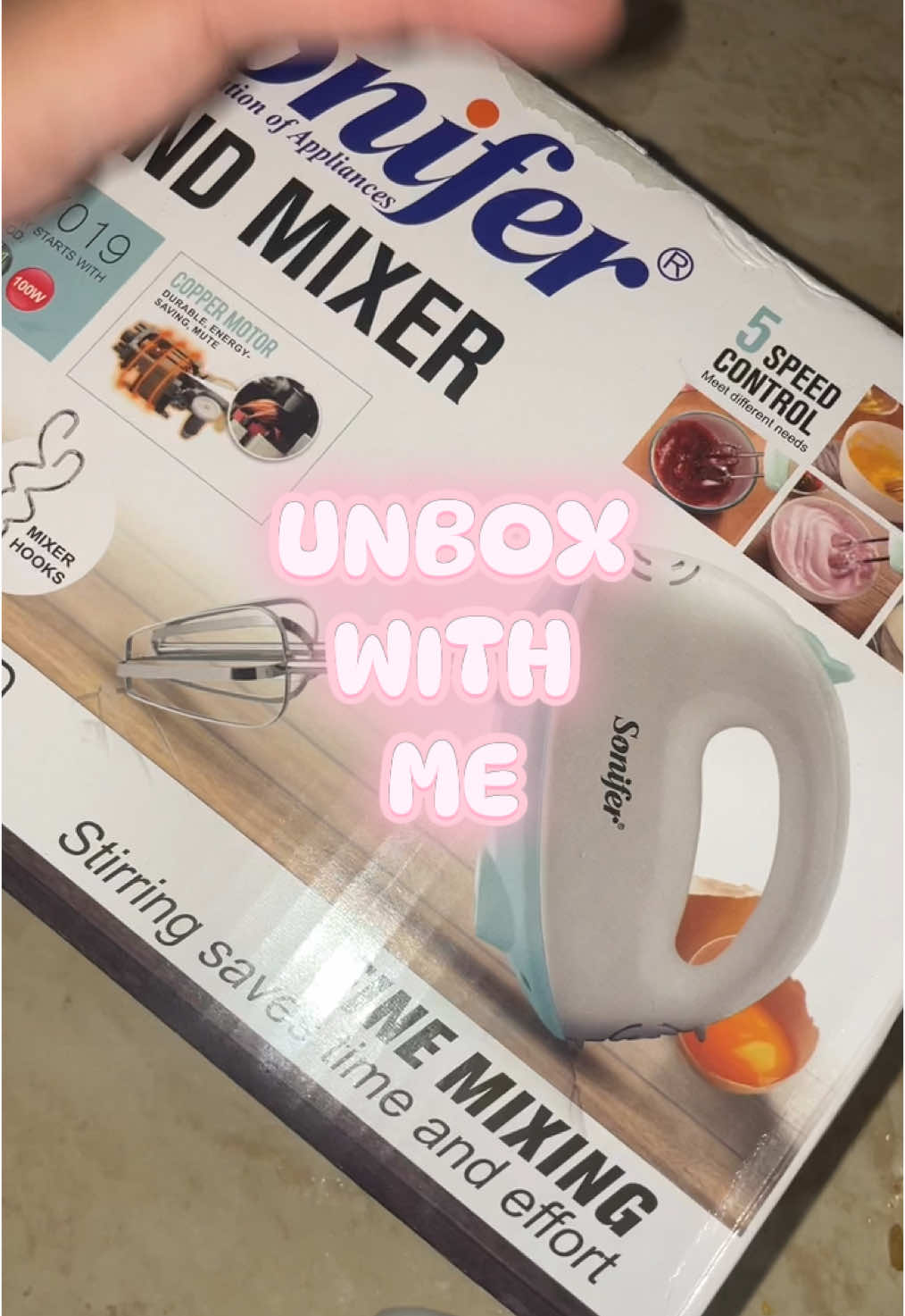 big girl toy!! @Sonifer Philippines hand mixer!! ang cute ng color 😭 #fyp #fypシ #foryoupage #handmixer #baking #cooking 