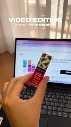 Out of video ideas? This one always works📈 Try this grabbing a product from the laptop screen transition for your next beauty or UGC post.  Simple, product grabbing, and looks like it took hours (but it didn’t). Tag me when you try it! #videoedit #ugc #contenthelp #tiktoktips #tiktokgrowth #creatoradvice #increaseviews #pr #microinfouencer #brandcollabs #prtips #boostviews #viralcontent #capcut #template #CapCut 