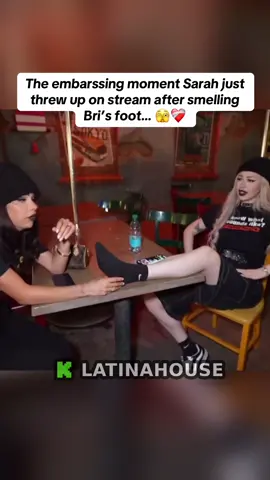The embarssing moment Sarah just threw up on stream after smelling Bri’s foot… 🫣❤️‍🩹 #fyp #oblivion #brialexia #latinahouse 
