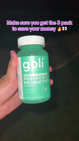3 bottles for the price of 2 flash sale triple discount Goli pre post probiotics