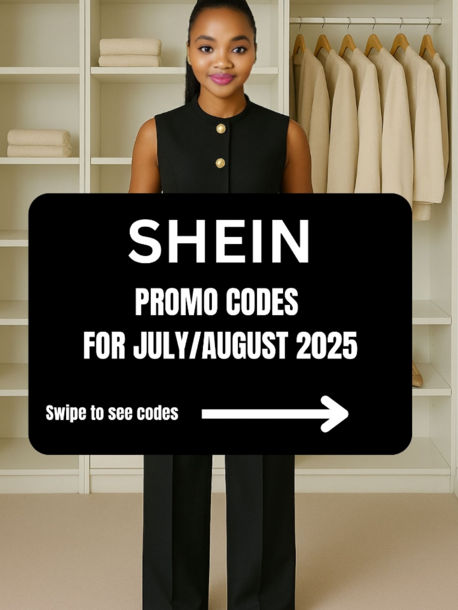 Replying to @lindsaysara89  SHEIN PROMO CODES FOR JULY 2025 | LATEST SHEIN DISCOUNT CODES | SHEIN COUPON CODES TODAY 𝑯𝒐𝒘 𝒕𝒐 𝑼𝒔𝒆 𝑺𝑯𝑬𝑰𝑵 𝑪𝒐𝒖𝒑𝒐𝒏 𝑪𝒐𝒅𝒆𝒔 ▪︎𝑼𝒔𝒆 𝒕𝒉𝒆 𝒄𝒐𝒅𝒆 𝒐𝒏 𝒕𝒉𝒆 𝑺𝑯𝑬𝑰𝑵 𝑨𝒑𝒑, 𝒏𝒐𝒕 𝒕𝒉𝒆 𝒘𝒆𝒃𝒔𝒊𝒕𝒆. ▪︎𝑺𝒆𝒂𝒓𝒄𝒉 𝒕𝒉𝒆 𝒄𝒐𝒅𝒆 𝒊𝒏 𝒕𝒉𝒆 𝒎𝒂𝒊𝒏 𝑺𝑯𝑬𝑰𝑵 𝒔𝒆𝒂𝒓𝒄𝒉 𝒃𝒂𝒓 - 𝒊𝒕 𝒘𝒊𝒍𝒍 𝒃𝒆 𝒂𝒖𝒕𝒐𝒎𝒂𝒕𝒊𝒄𝒂𝒍𝒍𝒚 𝒂𝒑𝒑𝒍𝒊𝒆𝒅 𝒂𝒕 𝒄𝒉𝒆𝒄𝒌𝒐𝒖𝒕. ▪︎𝑪𝒐𝒎𝒑𝒍𝒆𝒕𝒆 𝒚𝒐𝒖𝒓 𝒄𝒉𝒆𝒄𝒌𝒐𝒖𝒕 𝒘𝒊𝒕𝒉𝒊𝒏 24 𝒉𝒐𝒖𝒓𝒔 𝒐𝒇 𝒂𝒑𝒑𝒍𝒚𝒊𝒏𝒈 𝒕𝒉𝒆 𝒄𝒐𝒅𝒆 𝑶𝒓 𝒔𝒂𝒗𝒆 𝒕𝒉𝒆 𝒄𝒐𝒅𝒆 𝒇𝒐𝒓 𝒕𝒉𝒆 𝒅𝒂𝒚 𝒚𝒐𝒖 𝒑𝒍𝒂𝒏 𝒕𝒐 𝒄𝒉𝒆𝒄𝒌 𝒐𝒖𝒕. 𝑾𝒐𝒓𝒌𝒔 𝒊𝒏 𝑺𝒐𝒖𝒕𝒉 𝑨𝒇𝒓𝒊𝒄𝒂🇿🇦 𝒂𝒏𝒅 𝒕𝒉𝒆 𝑼𝒏𝒊𝒕𝒆𝒅 𝑺𝒕𝒂𝒕𝒆𝒔🇺🇸 1. 𝐆𝐁𝐇𝐄𝟗: 60% OFF for new users/new accounts only. 2. 𝐃𝐐𝐔𝐉𝟔: 30% OFF + Free shipping on first order. 3. 𝐏𝐏𝐂𝐕𝟕 : 20% OFF for all users. 4. 𝟖𝟑𝐑𝐉𝐊 : up to 90% OFF on beauty products. 5. 𝟒𝐔𝐘𝐂𝐅 : up to 80% OFF on trending women's fashion. 6. 𝟔𝐙𝐌𝐘𝐇 : Women's clothing sale up to 80% OFF. 7. 𝐏𝐏𝐊𝐇𝟑 : up to 70% OFF on top brands. 8. 𝟐𝐒𝐊𝐆𝐍 : up to 90% OFF on shoes. 9. 𝟓𝐓𝐑𝐖𝐗 : Curvy women's clothing up to 90% OFF. 10. 𝐏𝐍𝐇𝐐𝟐 : Lingerie bestseller sale up to 80% OFF 11. 𝟒𝐙𝐓𝐀𝐃 :  Gifts for dad up to 90% OFF. 12. 𝐍𝐇𝐅𝐁𝟑: Up to 70% OFF on branded sneakers. 13. 𝐆𝐄𝐅𝐒𝟖: Up to 70% OFF on branded beauty items. 14. 𝐃𝐐𝐋𝐄𝟔: Up to 70% OFF on branded electronics & gadgets. #bestsheinpromocodes #discountcodes #givemesheindiscountcodes #promoshein #sheincoupon2025today   #sheincouponcodes #sheincoupons2025 #sheindiscount #sheindiscount2025 #sheindiscountcode   #sheindiecountcode2025 #sheindiscounts2025 #Sheindiscountcodes #sheinoffercode #sheinpromo   #sheinpromocodes #sheinpromocodeforsouthafrica #sheinpromocodesforusa #sheinpromocodesthatwork   #sheinvouchercode #seasonalsales #Sheinclearance #Sheindeals #Sheinsale #Sheinsavings   #sheinblackfriday #sheinmaydiscountcode #sheinwintersale #winter2025 #fashiondiscounts   #onlinefashion #Sheinhaul #winteroutfits #sheinusa #sheinrabattcode2025 #fyp #viral #viraltiktokvideo #OOTD #sheinhauls #saveonshein 