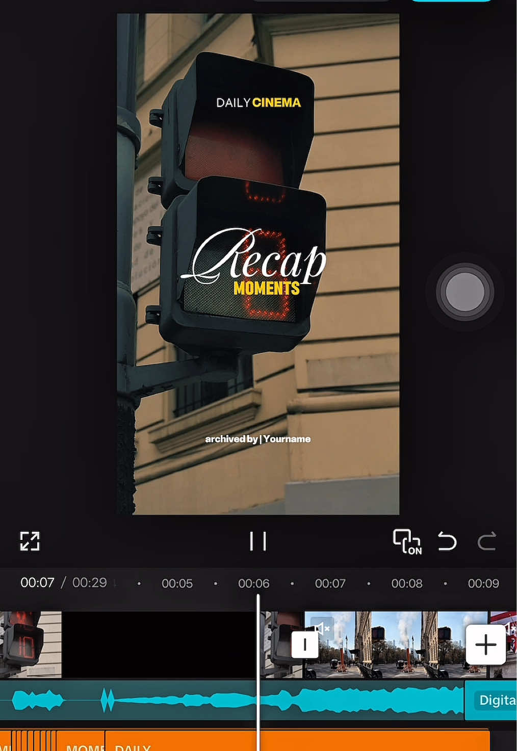 DAILY CINEMA RECAP MOMENTS TEMPLATE✨-Just click 
