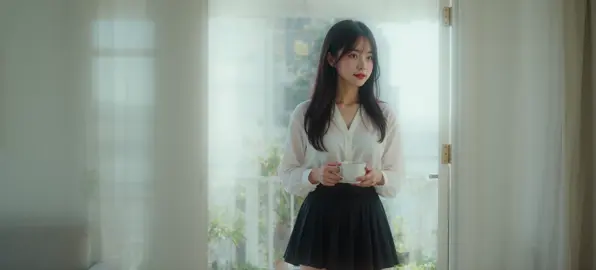 Sơ mi, váy ngắn thanh lịch