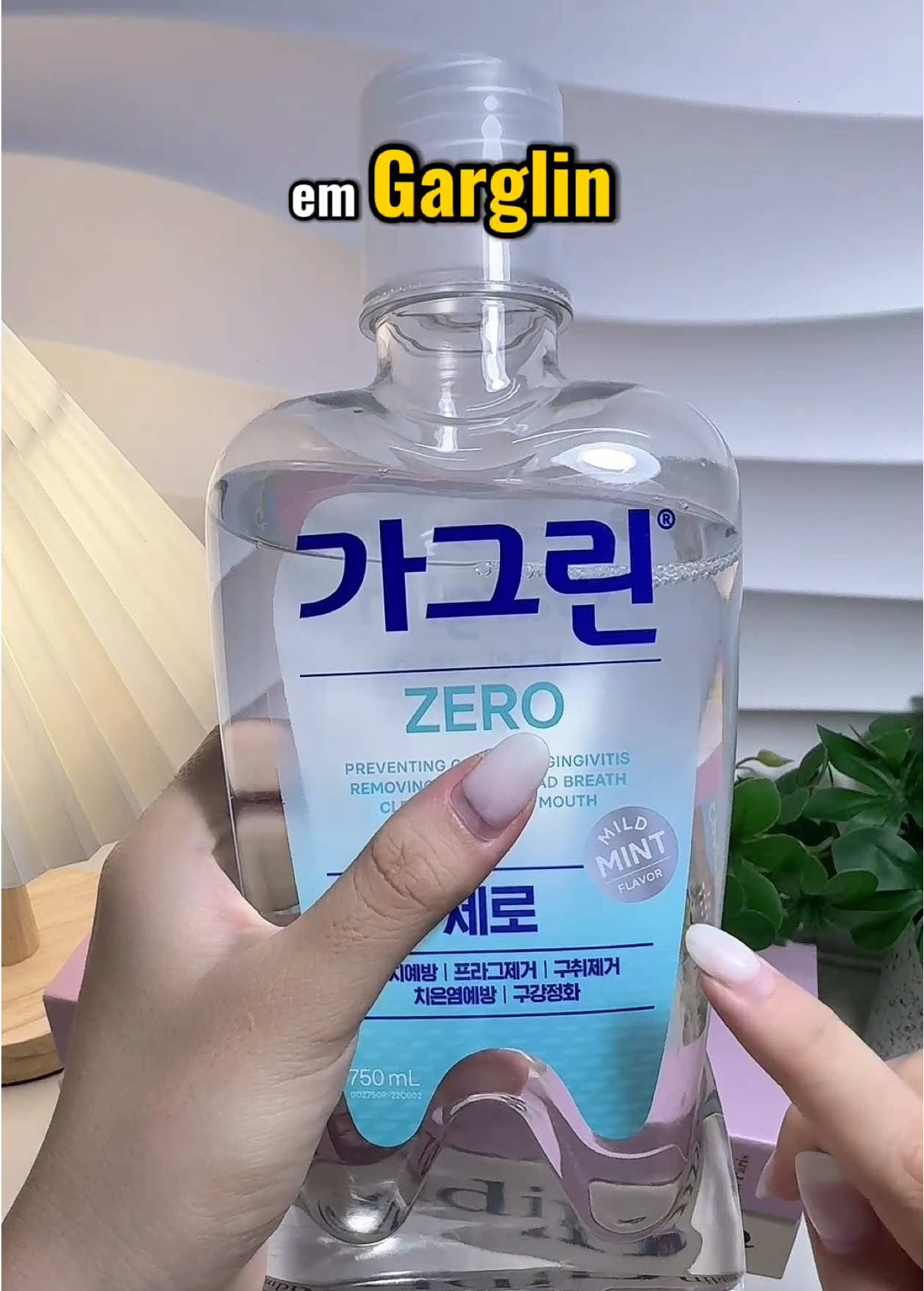 Nước súc miệng nhẹ dịu #garglin #nuocsucmieng 