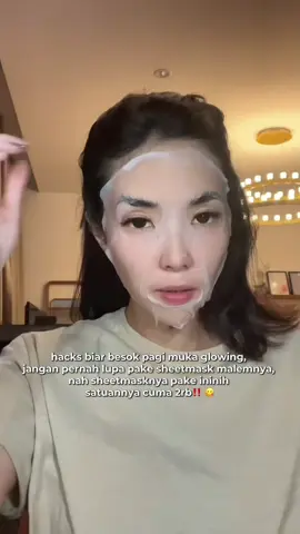 Check aja deh di keranjang kuning buat buktiin ampuhnya! 😜 #sheetmaskglowing #lokal #fyp #madamegie 