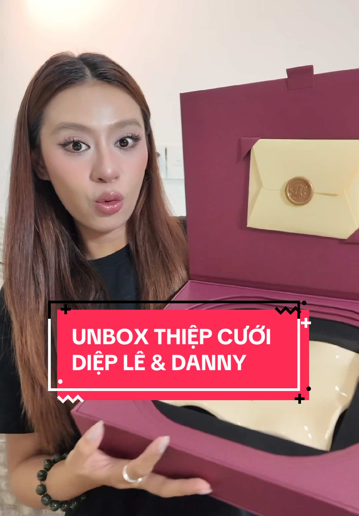 Thiệp cưới Diệp Lê & Danny cùng Pu unbox #dieple #damcuoidieple 