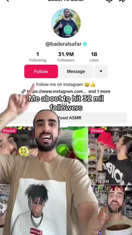 Who will be my 32 mil follower? 💀 #baderalsafar 