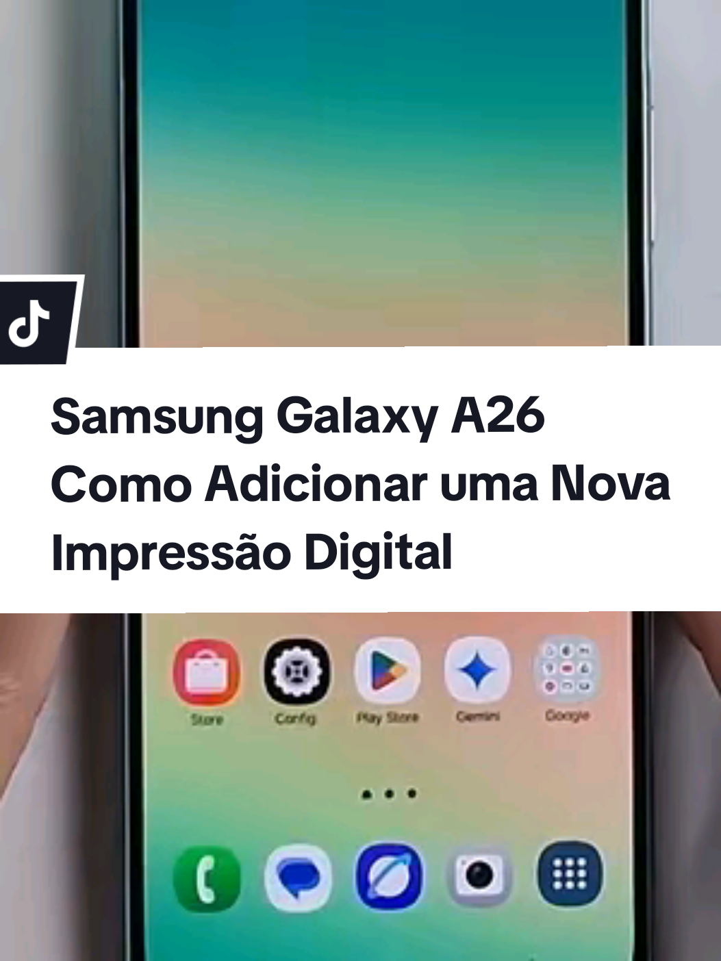 Samsung Galaxy A26 Como Adicionar uma Nova Impressão Digital #samsung