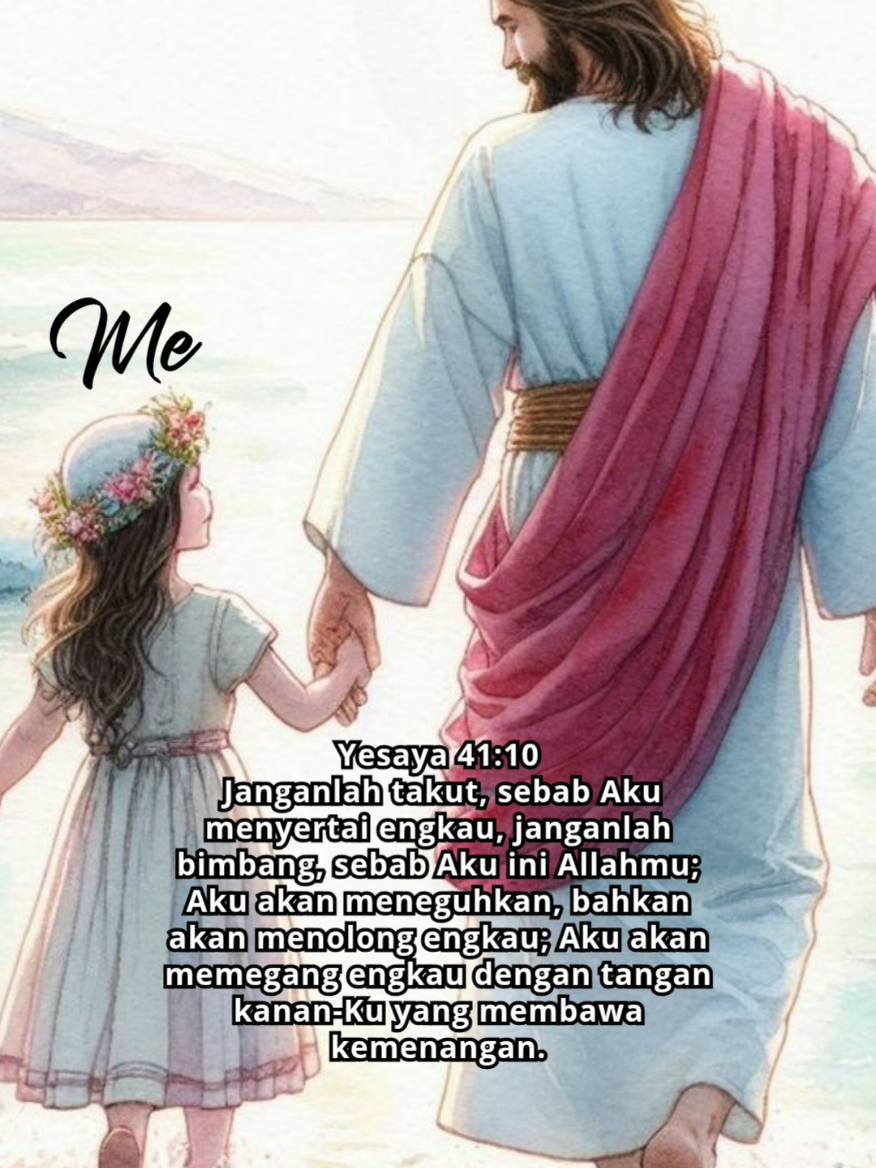 Yesaya 41:10 
 janganlah takut, sebab Aku menyertai engkau, janganlah bimbang, sebab Aku ini Allahmu; Aku akan meneguhkan, bahkan akan menolong engkau; Aku akan memegang engkau dengan tangan kanan-Ku yang membawa kemenangan.
 #ayatfirmantuhan #ayatalkitab  #firmantuhan #saatteduh #renungan #tuhanbaik #yesus #gereja #alkitab #pujianpenyembahan #doa  #fyp 