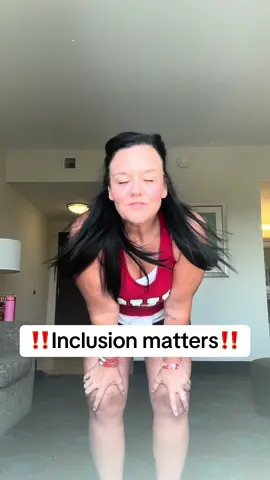 Inclusion matters….. Tash has always wanted to be a cheerleader. She deals with past trauma and autism. We found the perfect spot on the team for her! #teammanager 