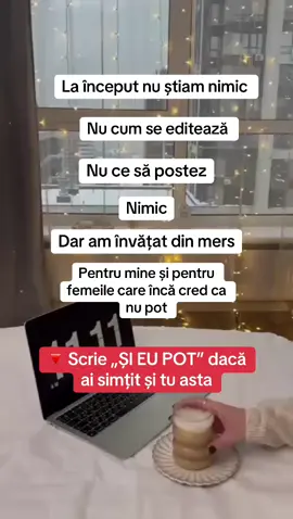 Dacă știam totul de la început, nu mai era curaj. Acum știu. Și pot să te învăț și pe tine#femeiputernice #independentafinanciara #libertatefeminina #diaspora #motivatiefeminina #onlineincome 
