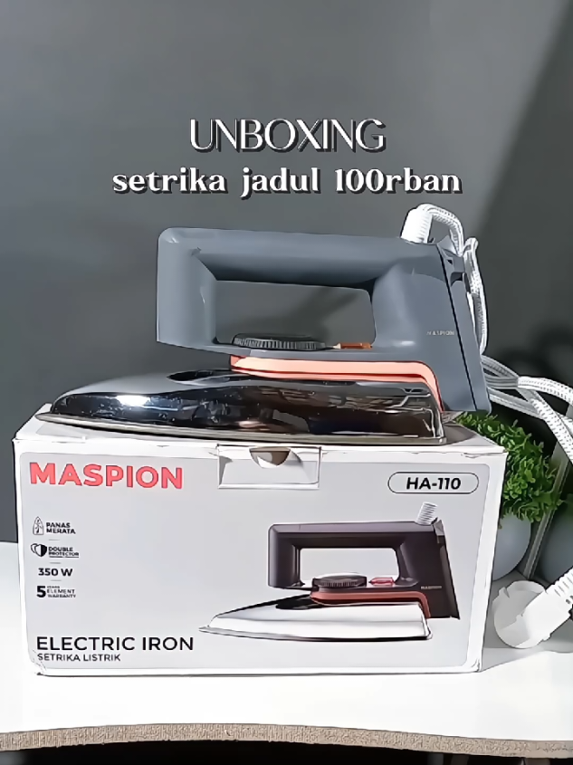Setrika legend,awet nyampe bertahun-tahun🤣 #setrika #setrikalistrik #setrikamini #maspion #perabotanrumahtangga #perabotanmurah #homeliving #Lifestyle #rekomendasisetrika 