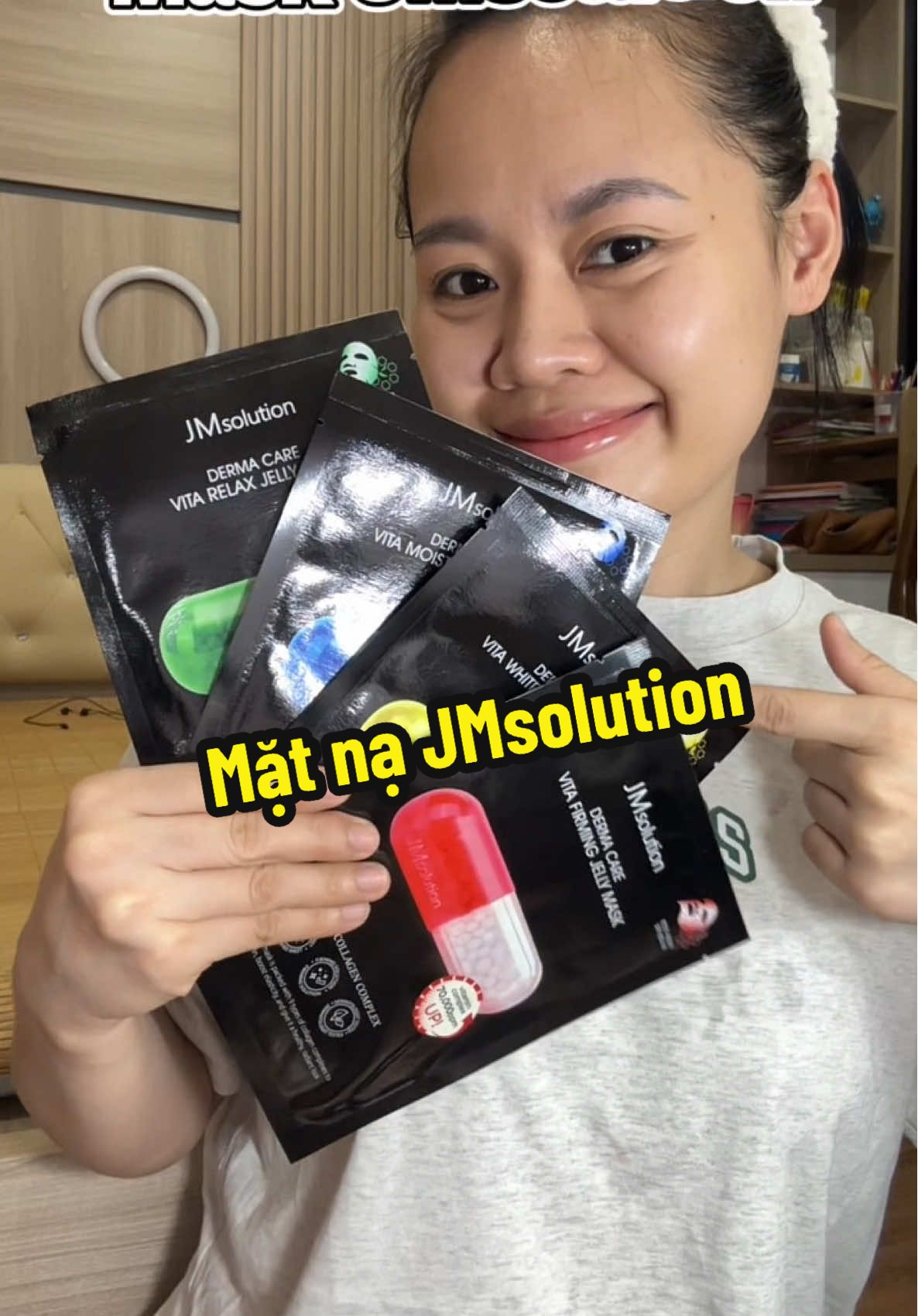 Mặt nạ viên thuốc JMsolution vita jelly #ngocoigiday #xuhuong #review #matna #chamda #jmsolution 