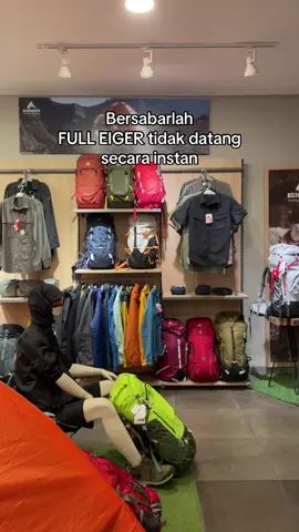 Tolong carrier sama tenda nya di diskon dong @Eiger Tembalang SMG #pendaki #pendakigunung #pendakiindonesia #eigertropicaladventure #eiger #viral #fyp 