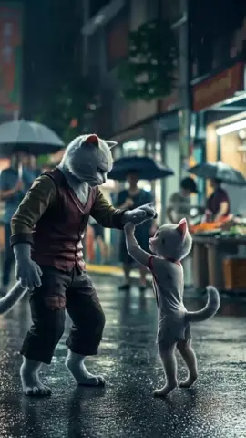 he beat his kitten but female cat help the kitten#cat#shorts#fyp #kitten #animation 