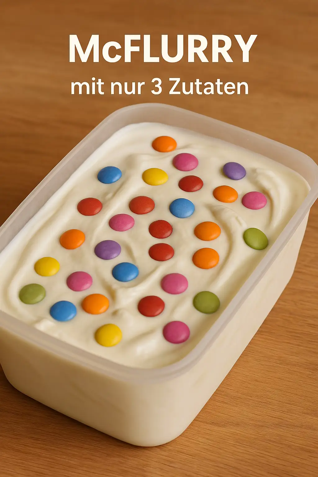 Du wirst nie wieder McFlurry kaufen! 😍 Mit nur 3 Zutaten und ohne Eismaschine – das Rezept ist so einfach, dass es garantiert jeder schafft. Perfekt für heiße Tage, Kindergeburtstage oder einfach für den Heißhunger. 🍭 Was kommt bei dir als Topping drauf? 👇💬 #mcflurry #eisrezept #selbstgemacht #rezeptideen #sommerdessert #FoodTok #aigenerated #aicontent #createdwithai #aivideo  #madebyai #icecreamhack #diydessert #snackidee #EasyRecipes #viralrezept #fürdich