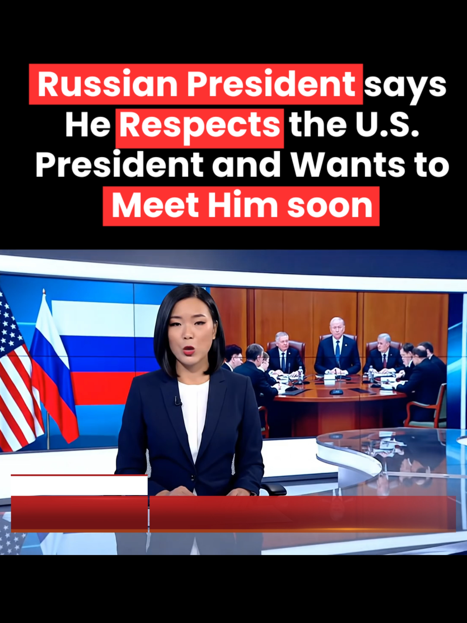 Russia says he respects the U.S. president and wants to meet him soon #ukrainevsrussia #palestine #donaldtrumpteam #israele #gaza #iranvsisrael #iran #war #usa #ukraine #russia