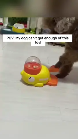 Yellow Duck slow feeder and treat dispenser toy🙈#dog#cat#dogmom#dogtoy #fyp 