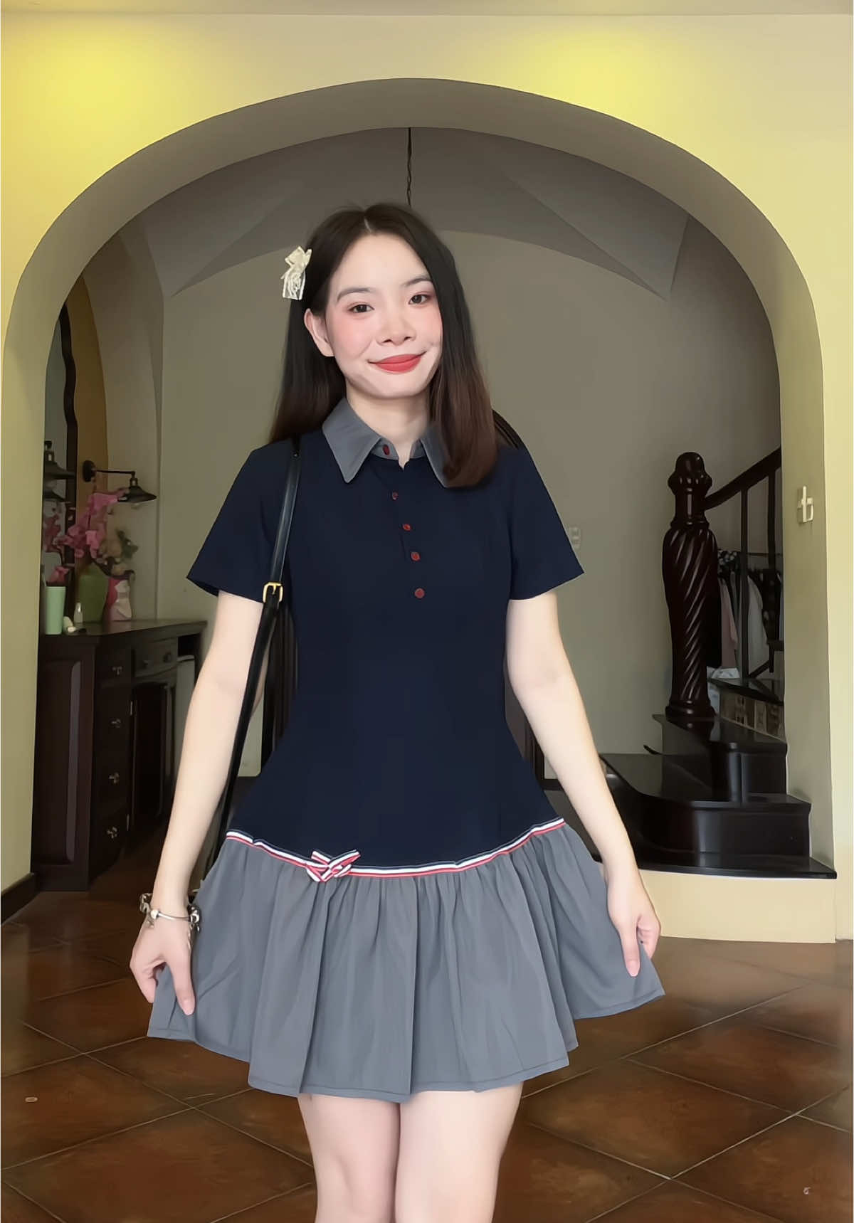 Váy xinh tôn dáng mà hạt dẻee lắm í #outfitideas #OOTD #vayxinh #vayxinhmoingay 