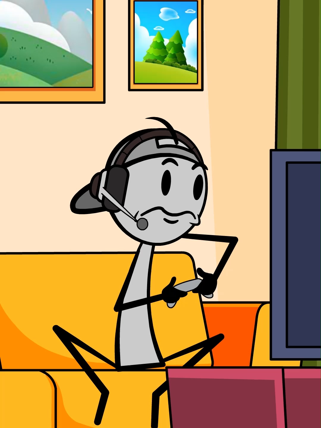 When the girl you dating has  a guy Roomate 🤣 #blockblast #hungrystudio #fyp #usa #animation #funny #roomates #relationships #dating #animationmeme