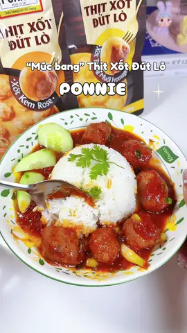 Chỉ cần hâm nóng 3p có ngay một món thịt xốt đút lò ngon tuyệt siêu tiện lợi lun nha 🤤✨ #PonnieThitXotDutLo #PonnieVietnam #PonnieMainMeal #review #viral #xh #meobongreview 