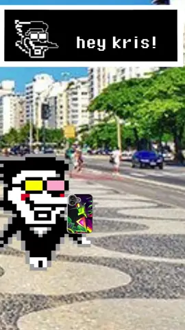 Spamton lost in Brazil #deltarune #spamton #brazil #copacabana sound:@Sr Deimos Lives 