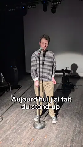Aujourd'hui j'ai fait du stand-up 🙂🎤 #qc #lol #standupcomedian 