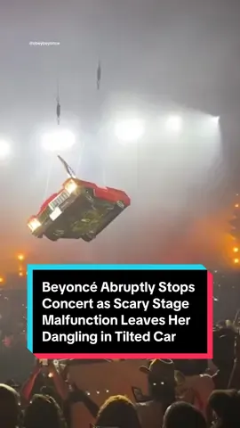 #Beyonce suffered a scary technical malfunction during her first of two #CowboyCarter shows in Houston. Full story at the link in our bio. #Beyhive #BeyonceConcert #BeyonceTour 