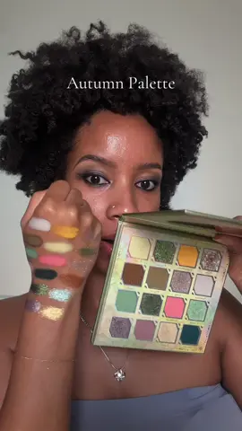 Replying to @Jessica~Beauty Content Creator  The Autumn palette has 8 velvety mattes,7 dazzling diamond glitters, & 1 artisan shimmer! @odenseyecosmetics  #gifted #odenseyecosmetics #alvafairycollection #odenseyeautumnpalette #odenseyeswatches #indieeyeshadow #eyeshadowswatches 