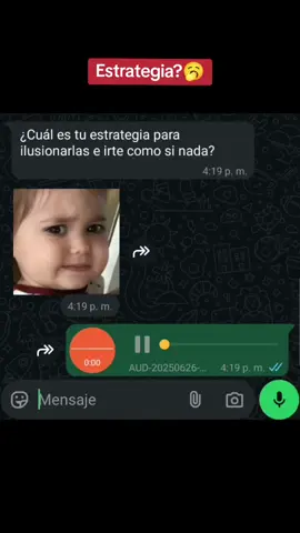 No necesito estrategia!🥱🤙🏻 #audios #audioswhatsapp #whatsappstatus #rayomcqueen 