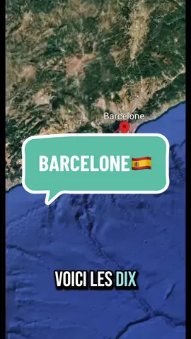 Les 10 choses à faire à Barcelone😎 #vacances #bonplan #decouverte #barcelone 