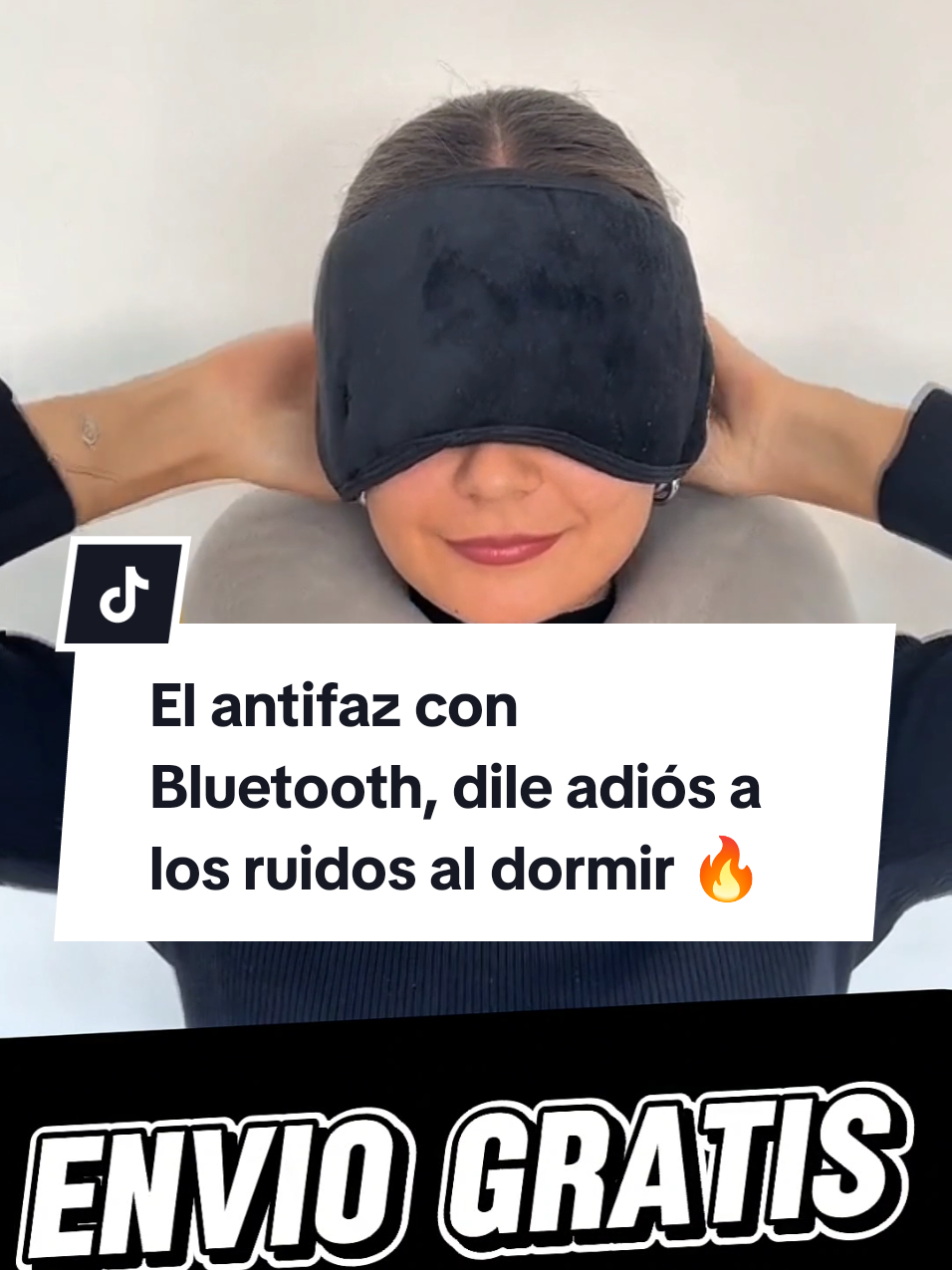 El antizcon Bluetooth dile adiós a los ruidos al dormir o viajar  #ecuador #fyp #parati #antifaz #bluetooth #musica #dormir 