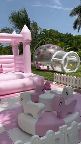 #bouncehouse #softplaykids #prettypink #videoviral #waterslide #freeportbahamas  💝🎀