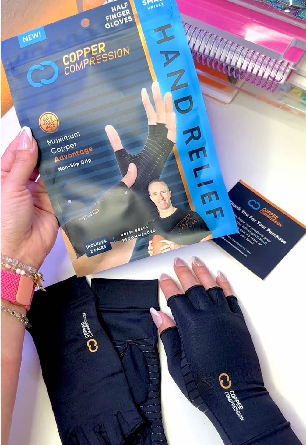 You’ve probably seen me wearing these black gloves in my Plan With Me videos and reels — and yes, they’re as amazing as they look! 🖤 They’re the @CopperCompression Arthritis Gloves, and they’ve been a total game changer for my psoriatic arthritis. Whether I’m planning, doodling, or just living life, these gloves help reduce swelling, ease joint pain, and keep my hands comfortable all day. I love the fingerless design, non-slip grips, and breathable fabric — perfect for staying productive without sacrificing comfort. 🙌 If you deal with arthritis, carpal tunnel, or just have tired, achy hands, these might be exactly what you need. ✨ Get yours today! Tap orange cart to Shop or check out my showcase!  #desireeplans #psa #myessentials #arthritis #arthritispainrelief #carpeltunnel #tendonitis #relatable #fyp  #plannerlife #psoriaticarthritis #compressiongloves #arthritisrelief #planningtools #deskessentials #coppercompression #functionalstyle #planwithme 