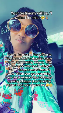 Wait until you see why you had to wait!’ Wait until you see this blessin!! Wait until you see what’s coming with this wait!🙏🏽🤧💃🏾 You had to wait for this! It was necessary! You couldn’t blow this! You couldn’t squander this! You couldn’t sabotage this!! You’re going to be so glad that you waited for thi!! Everything you wanted, prayed for and more!! #Amen • • • • • • • • • • • • • • #creatorsearchinsights #Godtok #Cartok #JesusTok #Christian #christiantiktok #christiantiktokcomunity #encouragement #motivation #hope #inspiration #fypシ゚viral  #creatorsearchinsights #fyppppppppppppppppppppppp #church #churchtiktok #christiantiktok #God #wellthatsyou #LifeAdvice 