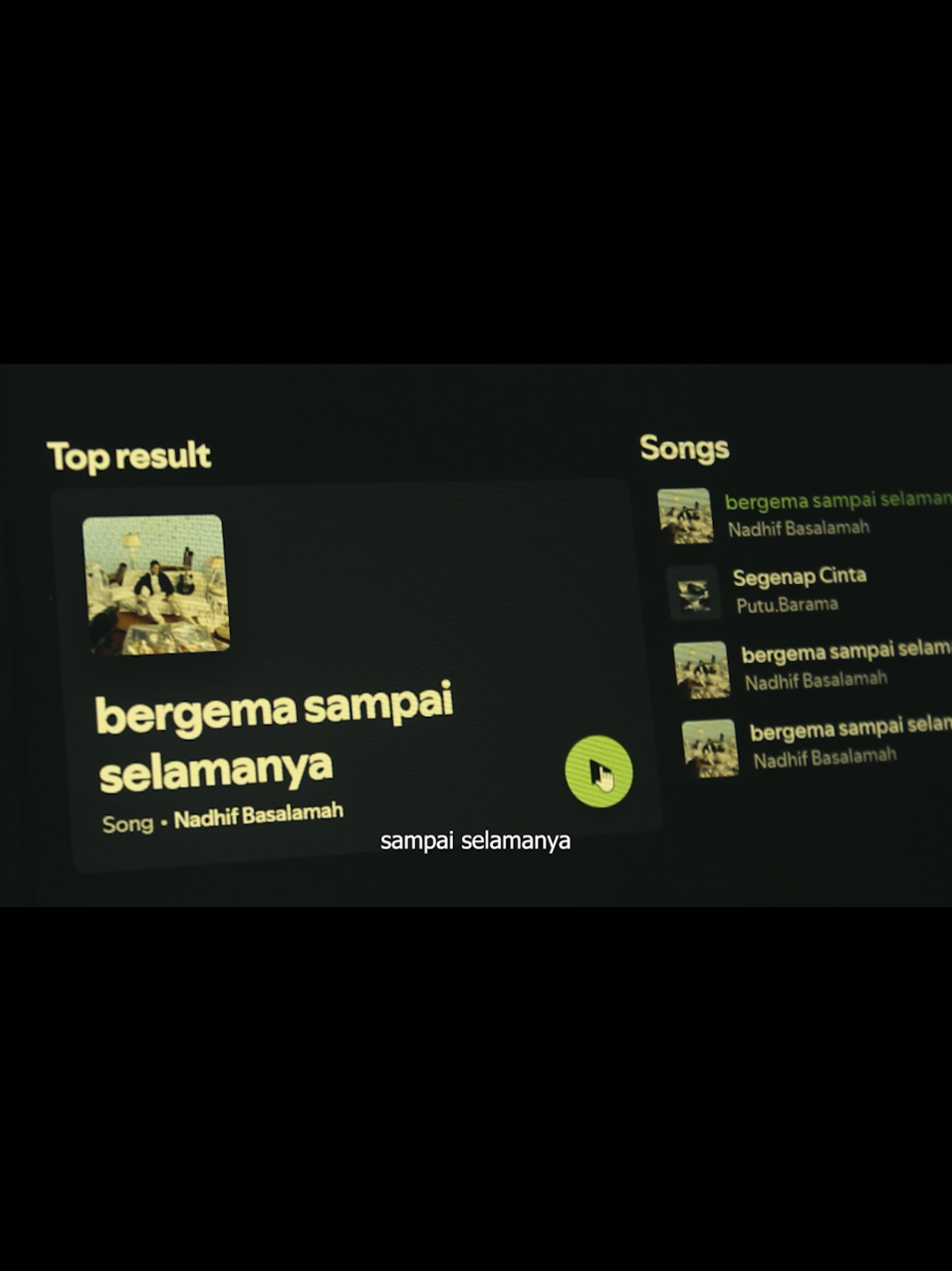 Pov: Bercerita dengan karya #spotify #cinemaric #video #music #bergemasampaiselamanya #nadhif 