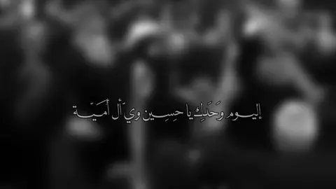 اليوم وَحِدك ياحِسين ويّ إل أمية💔.. #اليوم_وحدك_يحسين_وي_آل_أميه #هوسات_حسينيه #ألمُصَممة_أيـة #اللهم_عجل_لوليك_الفرج 