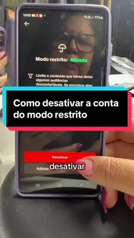 Respondendo a @Cleusa Cleusac como desativar o modo restrito #tiktokdicas #criadordeconteudo #dicas #comocrescernotiktok #crescernotiktok #dicastiktokbrasil 