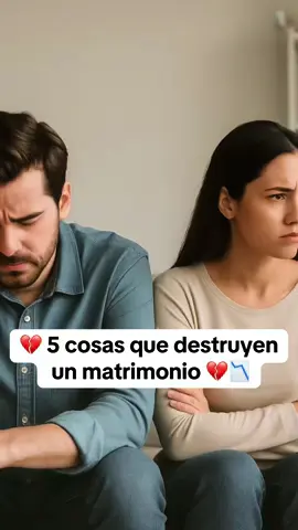 💔 5 cosas que destruyen  un matrimonio 💔📉 #Cristiano #Reflexión #Matrimonio #Fe #Parejas #Relaciones #DiosUne #tiktokcristiano  #MarriageTips #ChristianCouple #FaithBased #MarriageHelp #ChristianMarriage #JesusSaves #ChristianTikTokUSA #LoveGodFirst #TikTokMinistry #reflexióncristiana #usa🇺🇸 