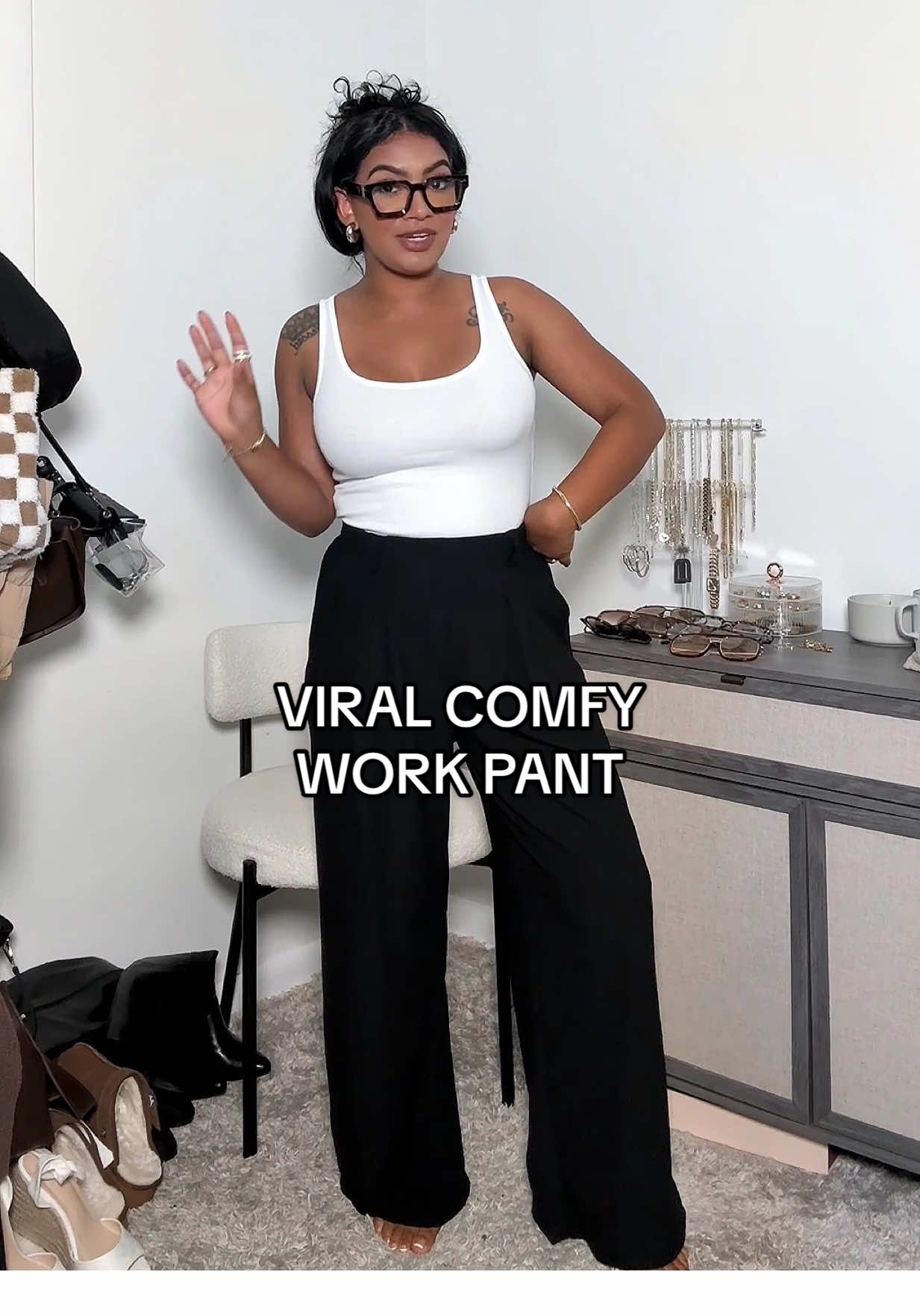 Halara is the GOAT for comfort 👏🏽 such a corporate work slayyy or even styled with sneakers & a graphic tee ❤️‍🔥 #halara #halaraworkpants #halarawafflepants #halarapants #comfypants #trouserpants #dealsforyoudays #trousersoutfit #tiktokshopcreatorpicks